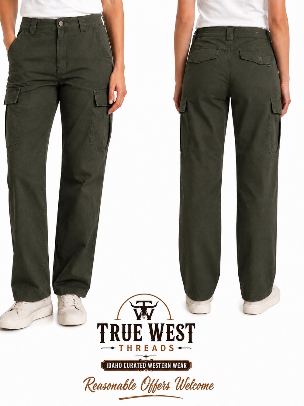 5.11 Tactical Women’s Olive Green Cargo Pants Ripstop Utility Outdoor Size 10 R - Picture 13 of 13